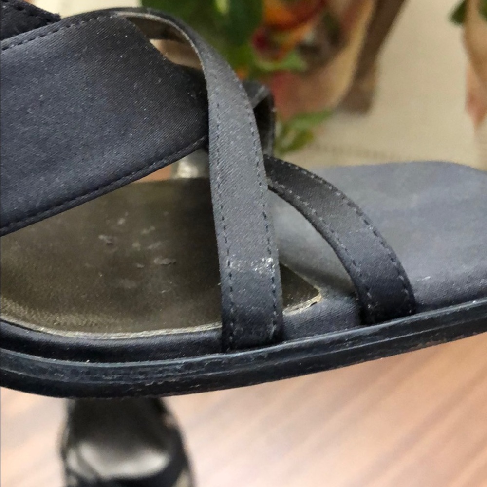 Black Strappy Heels - Picture 4 of 5